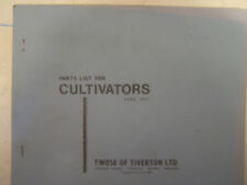 Parts list cultivators for sale  PETERBOROUGH