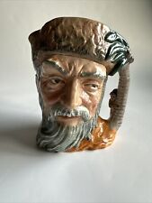 Royal Doulton Robinson Crusoe Mug D6532 7 3/4" Large Toby Jug Figurine Vtg 1959, used for sale  Shipping to South Africa