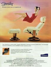 publicité Advertising 11211  2002  sièges fauteuil Stressless ekornes  système + d'occasion  Raimbeaucourt