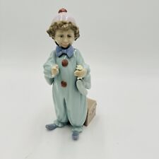 Lladro Pierrot Ensayo Payaso Estatuilla Brillante España Porcelana Niño Flor segunda mano  Embacar hacia Argentina