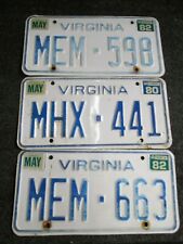 Virginia license plates. for sale  Saint Clair