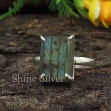 Raw Labradorite Gemstone 925 Sterling Silver Handmade Birthstone Ring US 7 NR613 for sale  Shipping to South Africa