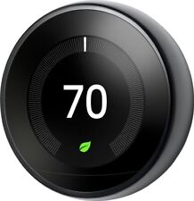 Usado, Termostato programable de aprendizaje negro Google Nest tercera generación con base T3016US segunda mano  Embacar hacia Argentina