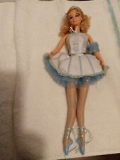 1999 Barbie como ""Copo de nieve en el cascanueces"" vestido azul, zapatos y soporte segunda mano  Embacar hacia Argentina