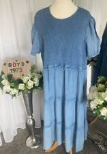Blue long dress for sale  WIRRAL