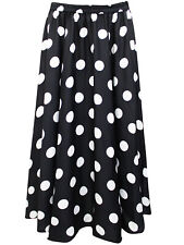 Mlle Gabrielle maxi skirt plus size 16/18 24/26 28/30 32/34 black white spotted  d'occasion  Expédié en Belgium