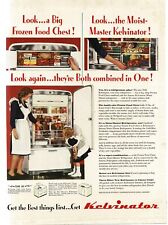 1946 Kelvinator Moist Master Refrigerator Freezer Vintage Print Ad 3 for sale  Shipping to South Africa