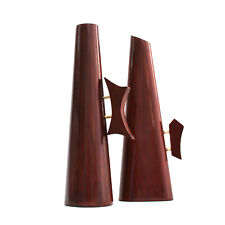 Used, Vintage 1950-60s MCM Danish style pair decorative teak copper brass jug vases for sale  Shipping to South Africa