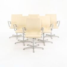 chairs dining 6 leather white for sale  Lebanon