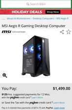 Msi aegis gaming for sale  Coatesville