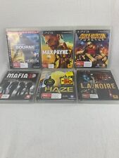 Pacote PS3 Playstation 3 x 6 Shooter Bourne Max Payne Duke Nukem Mafia L.A Noire comprar usado  Enviando para Brazil