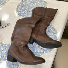 leather boots high knee for sale  Lindenhurst