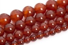 Natural Red Carnelian Grade AAA Round Loose Bead 6/8/9-10/12mm  for sale  Shipping to South Africa