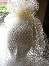 Voilette ancienne en rayonne de couleur ivoire comprar usado  Enviando para Brazil