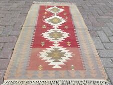 Usado, "Alfombras de área, Kilim turco, alfombra de lana de piso hecha a mano, alfombra de dormitorio 30""x54" segunda mano  Embacar hacia Argentina