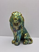 Used, ZSOLNAY Hand Painted Hungary Iridescent EOSIN Glaze Male LION FIGURINE Porcelain for sale  Shipping to South Africa