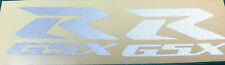 2 X  REFLECTIVE WHITE   SUZUKI GSX-R   VINYL DECAL STICKERS  175mm x 75mm  for sale  Shipping to South Africa