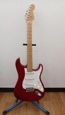 Guitarra elétrica Fender American Deluxe Stratocaster vermelha EUA 2001 corpo sólido MOD comprar usado  Enviando para Brazil