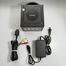 Consola Nintendo DOL-001 Gamecube negro azabache con fuente de alimentación y cable AV PROBADA segunda mano  Embacar hacia Argentina