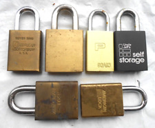 6  Padlocks  3 AMERICAN  2 with cylinders 2 for IC core... for sale  Shipping to South Africa