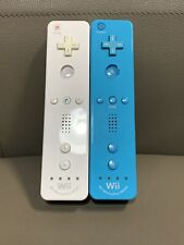 Controle remoto Nintendo OEM Wii branco azul Motion Plus lote 2 testado comprar usado  Enviando para Brazil