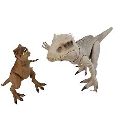 Usado, Lote de bonecos Jurassic World JW Indominus Rex & Tyrannosaurus T-Rex Dinosaurs 2014 comprar usado  Enviando para Brazil