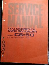 Cubierta de casete AKAI CS-50 CS-50D manual de servicio original TEAC Sansui Kenwood segunda mano  Embacar hacia Argentina