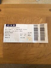 Millwall cardiff city for sale  COWBRIDGE