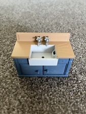 Sylvanian Families Vintage Rustic Kitchen Sink Cabinet Unit VGC, used for sale  Shipping to South Africa