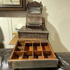 Antique Brass National Cash Register WOOD DRAWER 700 300 Class NCR Arts & Crafts, used for sale  Shipping to South Africa
