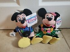 Bolso de Peluche de Frijoles Hula Minnie y Mickey Mouse Tienda Disney NUEVO Retirado segunda mano  Embacar hacia Mexico