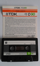 Audio Blank Recordable Cassette.  REF  H50  TDK  D 90 for sale  Shipping to South Africa