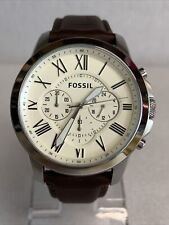 Fossil Grant Mens Brown Leather Strap Watch. FS4735IE. for sale  Shipping to South Africa