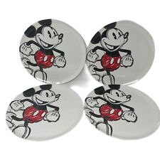 ¡Juego de 4 Zak de Disney! Platos de cena Designs Mickey Mouse boceto de melamina Mickey segunda mano  Embacar hacia Argentina