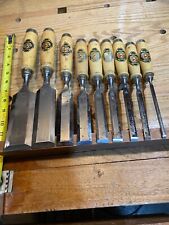 two cherries bench bevel chisel set of 9 for sale  Shipping to South Africa