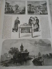 1858 engraving chinese d'occasion  Expédié en Belgium