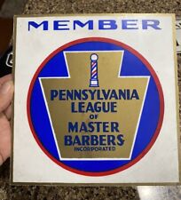 Placa de poste de barbeiro de plástico Pennsylvania League Of Master Barbers Incorporated comprar usado  Enviando para Brazil