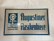 Emailschild augustiner bräu gebraucht kaufen  Deutschland