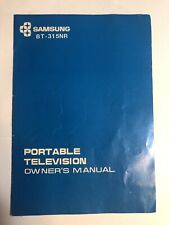 Vintage Samsung BT-315NR Portable Television Owners Manual for sale  Shipping to South Africa
