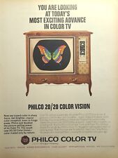 Usado, Philco Color TV Gabinete Provincial Francés Mariposa Vintage Impreso Anuncio 1964 segunda mano  Embacar hacia Argentina