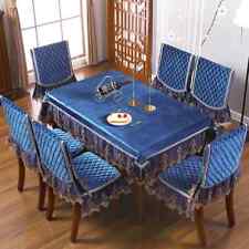 Toalha de mesa 2024 casa veludo cadeira almofada capa de mesa comprar usado  Enviando para Brazil