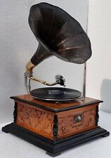 Fonógrafo Gramófono antiguo totalmente funcional tocadiscos fonógrafo segunda mano  Embacar hacia Mexico