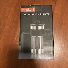 BODUM Bistro Mug Press Stainless Steel Black No. 10377 in box for sale  Aiea