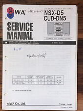 Manual de servicio estéreo Aiwa NSX-D5 CUD-DN5 *Original* segunda mano  Embacar hacia Argentina