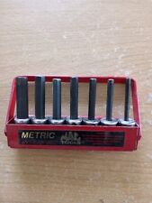 MAC Tools USA 7pc METRIC Long Hex Bit 3/8" Drive Socket Set Size 4mm - 10mm XT84 for sale  Shipping to South Africa