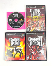 Guitar Hero PS2 Game Lote de 4 World Tour Aerosmith I II Playstation 2 Bundle comprar usado  Enviando para Brazil