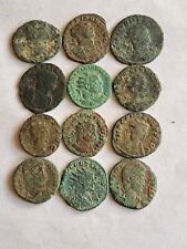 010.Lote de 12 monedas de bronce romanas antiguas 36gr segunda mano  Embacar hacia Mexico