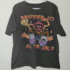 Usado, Camiseta Disney Store The Muppets Baterista Get All The Girls Mangas Cortas Talla XL segunda mano  Embacar hacia Argentina