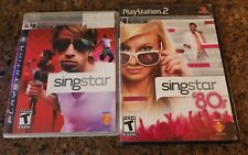 Singstar Sony PS 3 2007 & Singstar 80s PS2 Both Complete with Manual for sale  Shipping to South Africa