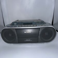 Sony Boombox, CD Player, Rádio, Gravador de Cassete, Portátil, Prata, CFD-S01 comprar usado  Enviando para Brazil